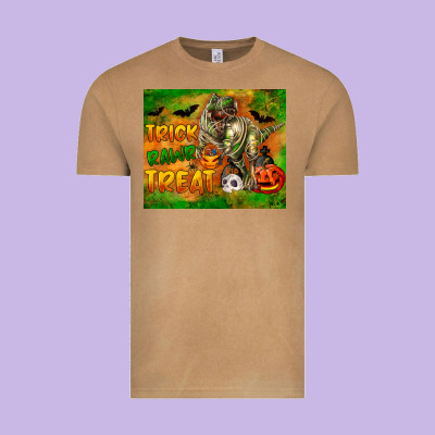 Trick Rawr Treat Vintage Tee Designed By Lillyallendesigns
