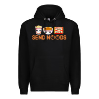 Black send noods Premium Hoodie - artisFamous