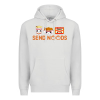 Dove Grey send noods Premium Hoodie - artisFamous