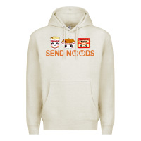 Oatmeal Heather send noods Premium Hoodie - artisFamous