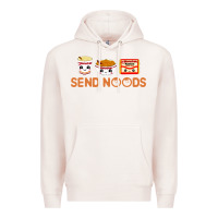 Pale Pink send noods Premium Hoodie - artisFamous