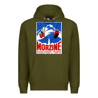 Army Green Savoie France Blue Premium Hoodie - artisFamous