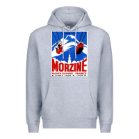 Heather Grey Savoie France Blue Premium Hoodie - artisFamous