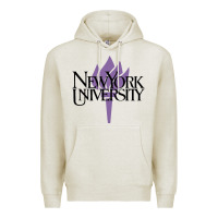 Oatmeal Heather New York University Premium Hoodie - artisFamous