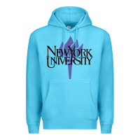 Ocean Blue New York University Premium Hoodie - artisFamous