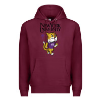 Burgundy New York University Premium Hoodie - artisFamous