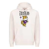 Pale Pink New York University Premium Hoodie - artisFamous