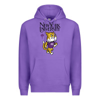 Purple New York University Premium Hoodie - artisFamous
