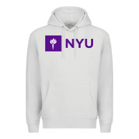 Dove Grey nyu new york university purple Premium Hoodie - artisFamous
