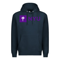 Navy nyu new york university purple Premium Hoodie - artisFamous