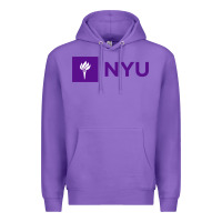 Purple nyu new york university purple Premium Hoodie - artisFamous