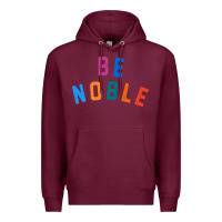 Burgundy be noble tee Premium Hoodie - artisFamous