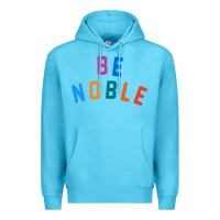 Ocean Blue be noble tee Premium Hoodie - artisFamous