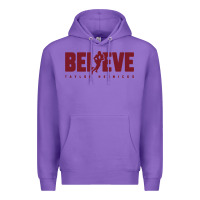 Purple taylor heinicke believe Premium Hoodie - artisFamous