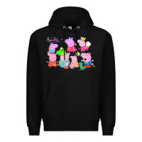 Black Peppa Pig Premium Hoodie - artisFamous