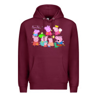 Burgundy Peppa Pig Premium Hoodie - artisFamous