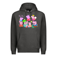 Charcoal Heather Peppa Pig Premium Hoodie - artisFamous
