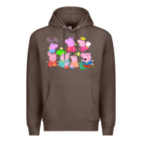 Coffee Peppa Pig Premium Hoodie - artisFamous