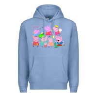 Colony Blue Peppa Pig Premium Hoodie - artisFamous