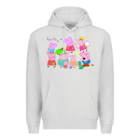Dove Grey Peppa Pig Premium Hoodie - artisFamous