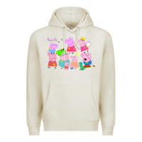 Oatmeal Heather Peppa Pig Premium Hoodie - artisFamous