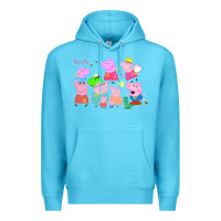 Ocean Blue Peppa Pig Premium Hoodie - artisFamous
