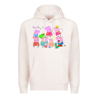 Pale Pink Peppa Pig Premium Hoodie - artisFamous