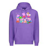 Purple Peppa Pig Premium Hoodie - artisFamous
