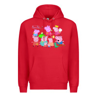 Red Peppa Pig Premium Hoodie - artisFamous