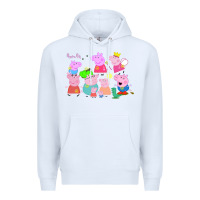 White Peppa Pig Premium Hoodie - artisFamous