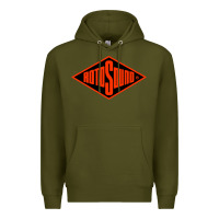 Army Green Rotosound Premium Hoodie - artisFamous