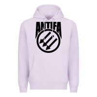 Lilac anti blue check action Premium Hoodie - artisFamous