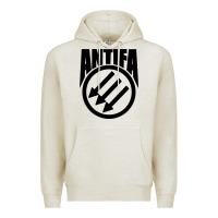 Oatmeal Heather anti blue check action Premium Hoodie - artisFamous