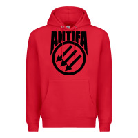 Red anti blue check action Premium Hoodie - artisFamous