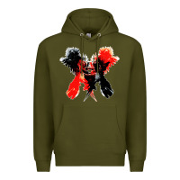 Army Green kings of leon only by the night Premium Hoodie - artisFamous