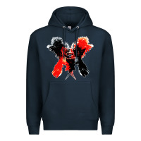 Navy kings of leon only by the night Premium Hoodie - artisFamous