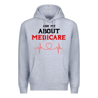 Heather Grey ask me about medicare Premium Hoodie - artisFamous