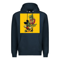 Navy rat fink 02 Premium Hoodie - artisFamous