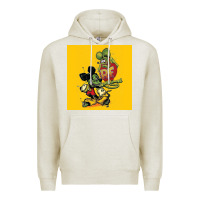 Oatmeal Heather rat fink 02 Premium Hoodie - artisFamous