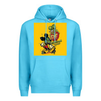 Ocean Blue rat fink 02 Premium Hoodie - artisFamous