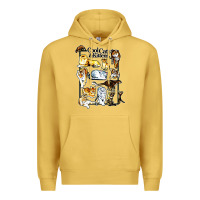 Antique Gold cool cats and kittens Premium Hoodie - artisFamous