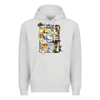 Dove Grey cool cats and kittens Premium Hoodie - artisFamous