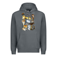 Rock cool cats and kittens Premium Hoodie - artisFamous