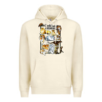 Sandshell cool cats and kittens Premium Hoodie - artisFamous
