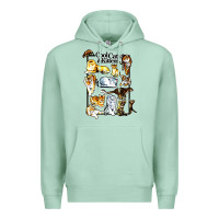 Seafoam cool cats and kittens Premium Hoodie - artisFamous