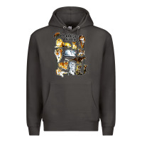Smoke cool cats and kittens Premium Hoodie - artisFamous