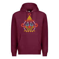 Burgundy lite brite Premium Hoodie - artisFamous