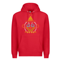 Red lite brite Premium Hoodie - artisFamous
