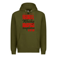 Army Green fireball whisky whispers Premium Hoodie - artisFamous