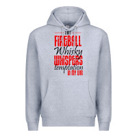 Heather Grey fireball whisky whispers Premium Hoodie - artisFamous